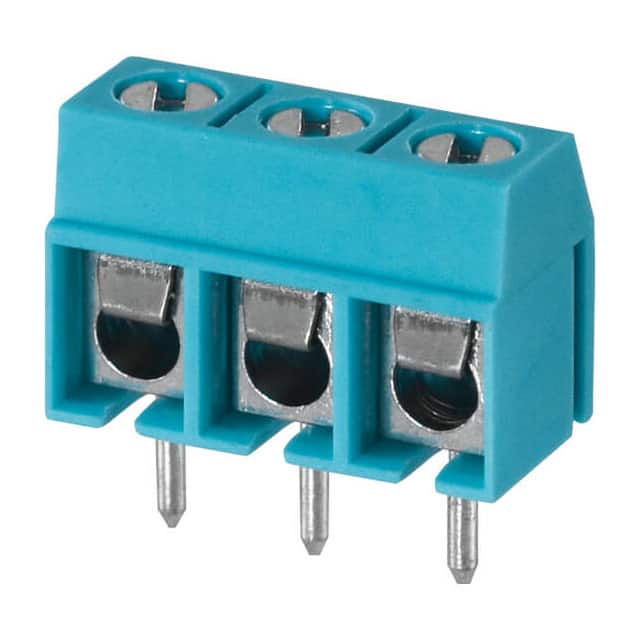 TB002-500-03BE TERMINAL BLOCK, SCREW TYPE, 5.00