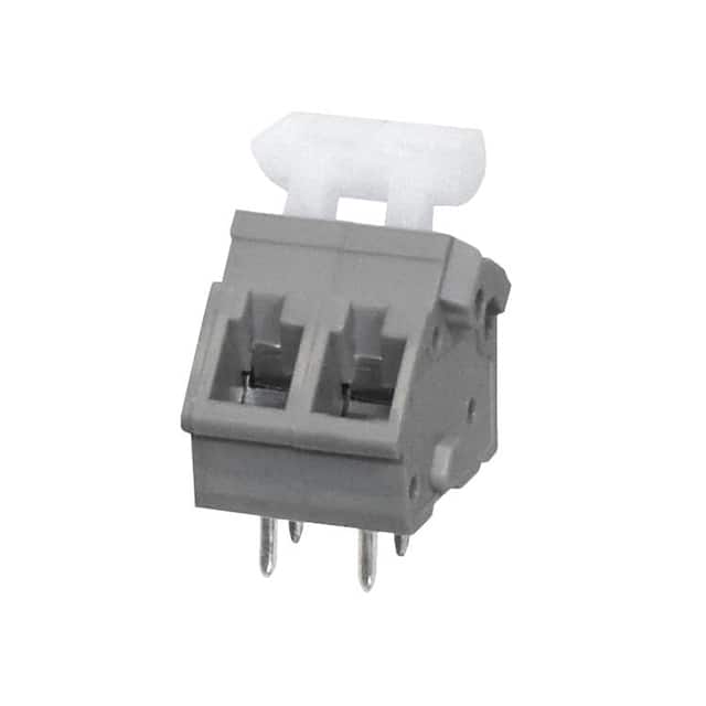 TBL005A-500-02GY-2WT TERMINAL BLOCK, SCREWLESS, 5.00,