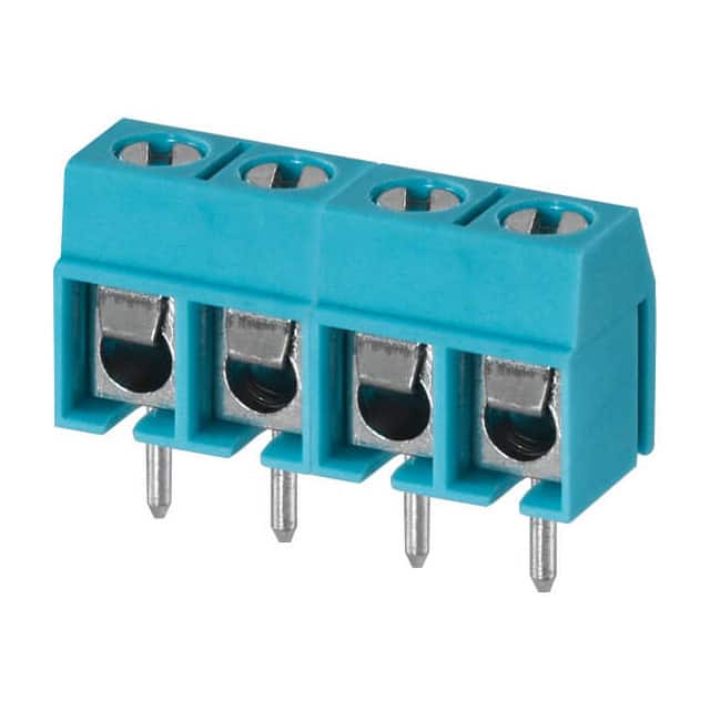 TB002-500-04BE TERMINAL BLOCK, SCREW TYPE, 5.00