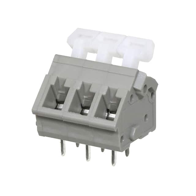 TBL005A-500-03GY-2WT TERMINAL BLOCK, SCREWLESS, 5.00,