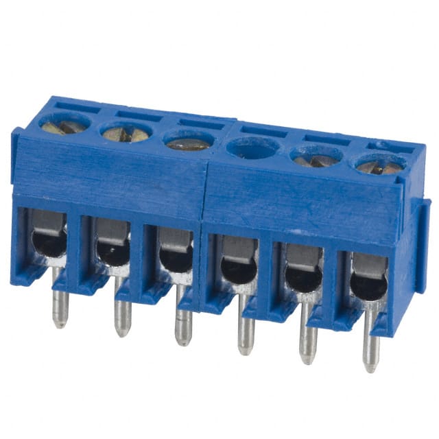 OSTTE060161 TERM BLK 6POS SIDE ENT 3.5MM PCB