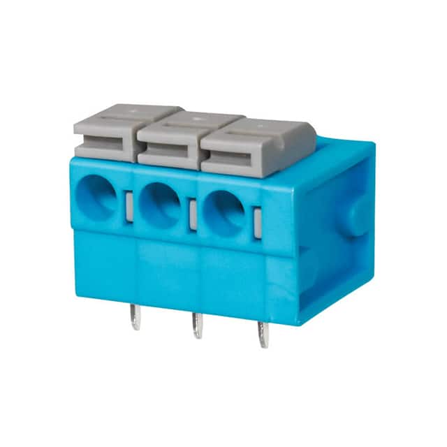 TBL004-508-03BE-2GY TERMINAL BLOCK, SCREWLESS, 5.08,