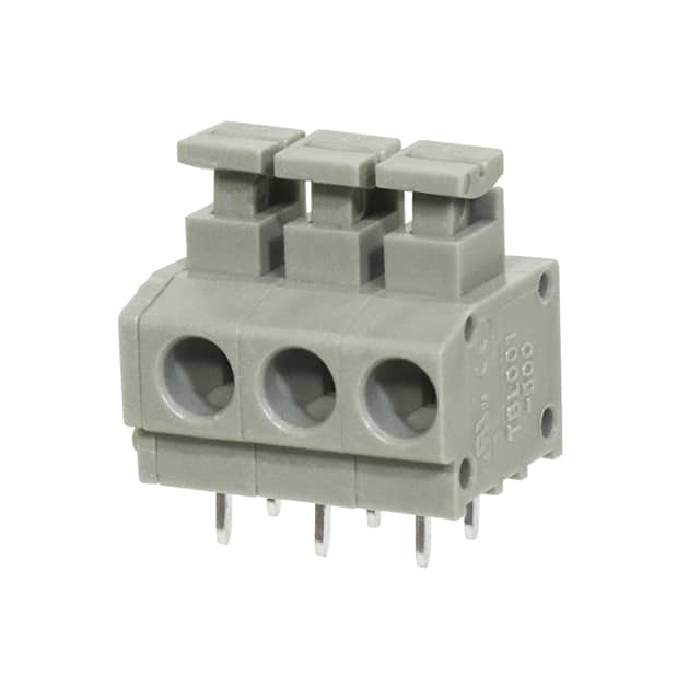 TBL001-500-03GY-2GY TERMINAL BLOCK, SCREWLESS, 5.00,