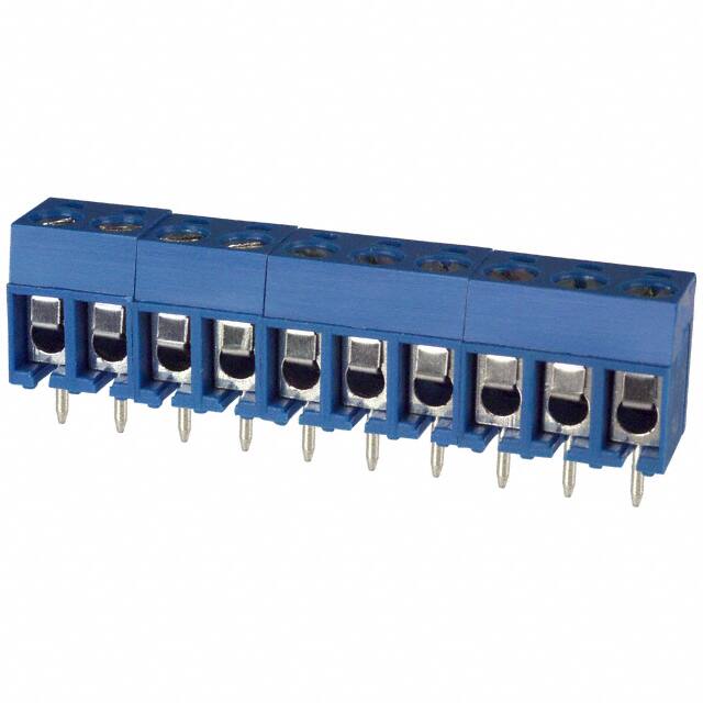 ED120/10DS TERM BLK 10P SIDE ENT 5.08MM PCB