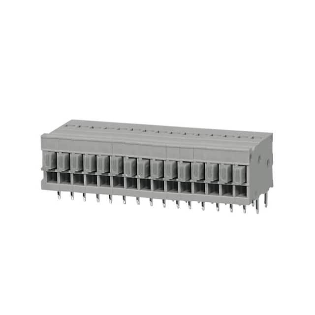TBL009-254-15GY-2GY TERMINAL BLOCK, SCREWLESS, 2.54,