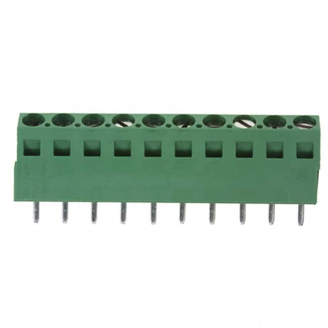 1-282847-0 TERM BLK 10POS 35DEG 5.08MM PCB