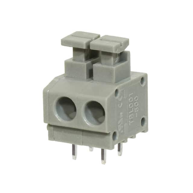 TBL001-500-02GY-2GY TERMINAL BLOCK, SCREWLESS, 5.00,