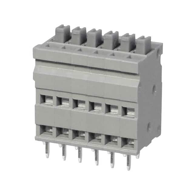 TBL009V-254-06GY-2GY TERMINAL BLOCK, SCREWLESS, 2.54,