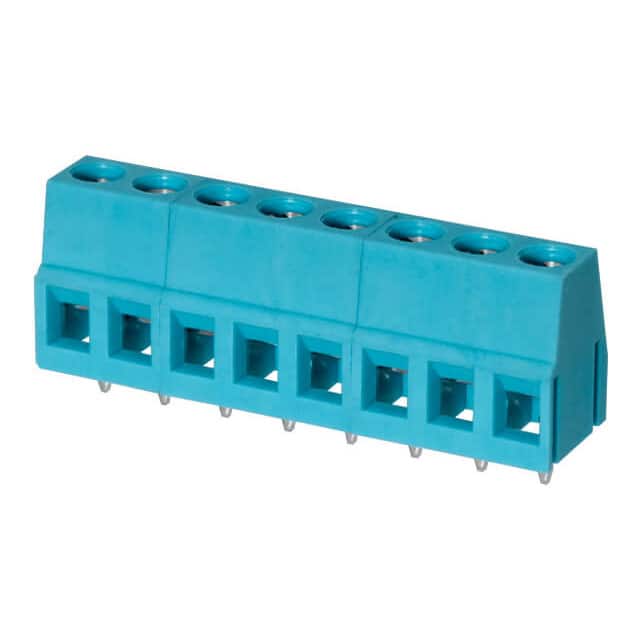 TB004-508-08BE TERMINAL BLOCK, SCREW TYPE, 5.08