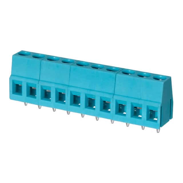 TB004-508-10BE TERMINAL BLOCK, SCREW TYPE, 5.08