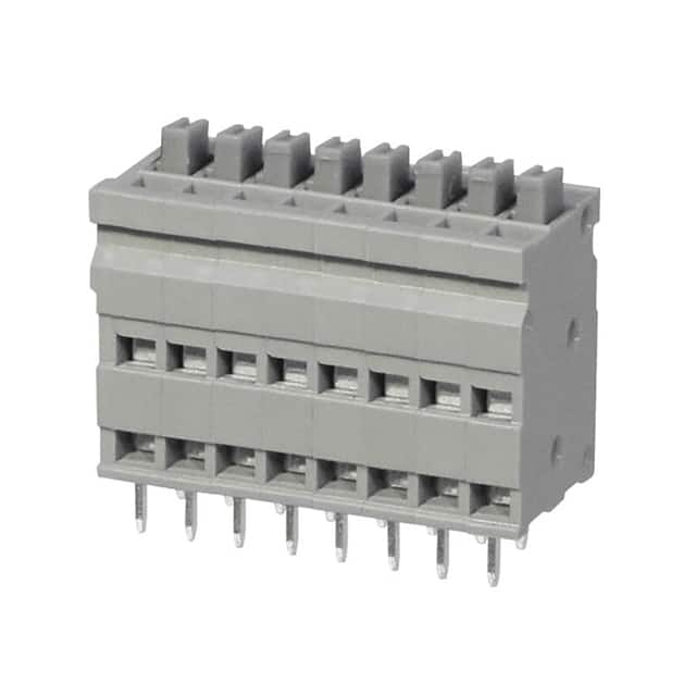 TBL009V-254-08GY-2GY TERMINAL BLOCK, SCREWLESS, 2.54,