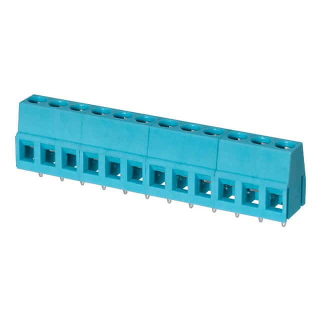 TB004-508-12BE TERMINAL BLOCK, SCREW TYPE, 5.08