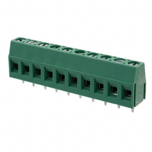 VI1021550000G TERM BLK 10P SIDE ENT 5.08MM PCB
