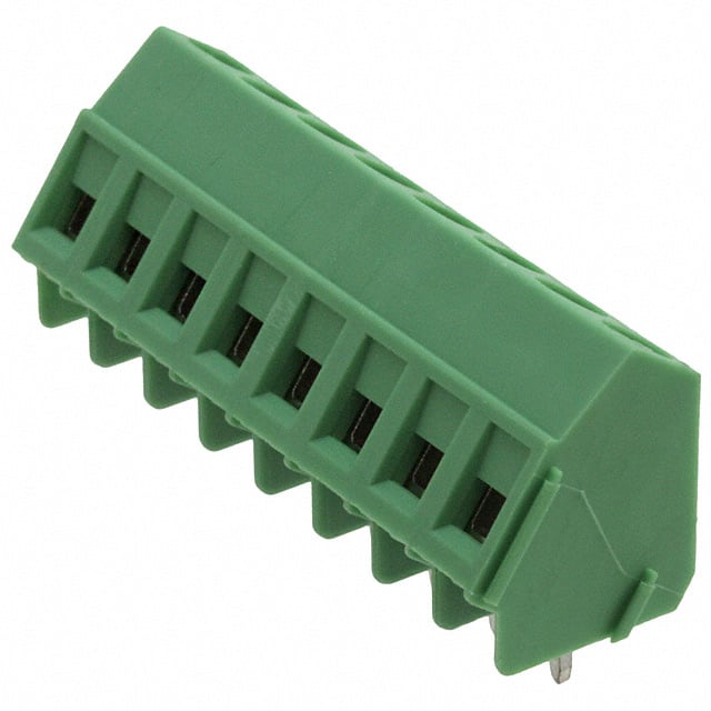 1733473 TERM BLOCK 8POS 55DEG 5MM PCB