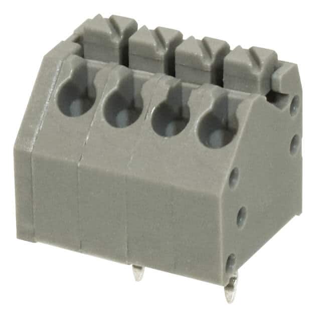 TBL002A-350-04GY-2GY TERMINAL BLOCK, SCREWLESS, 3.50,
