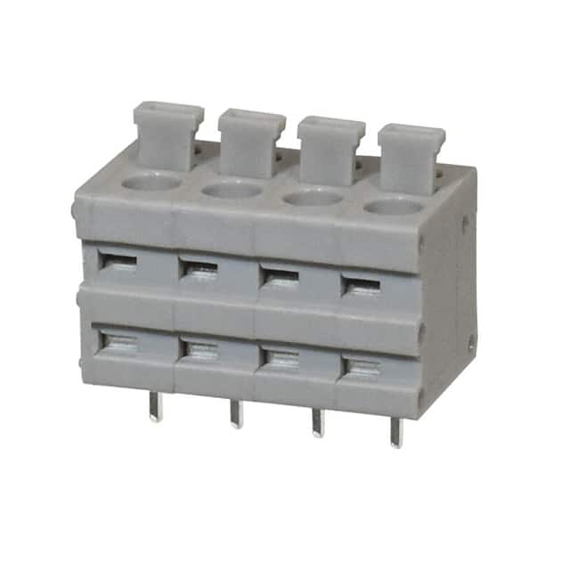 TBL009V-500-04GY-2GY TERMINAL BLOCK, SCREWLESS, 5.00,