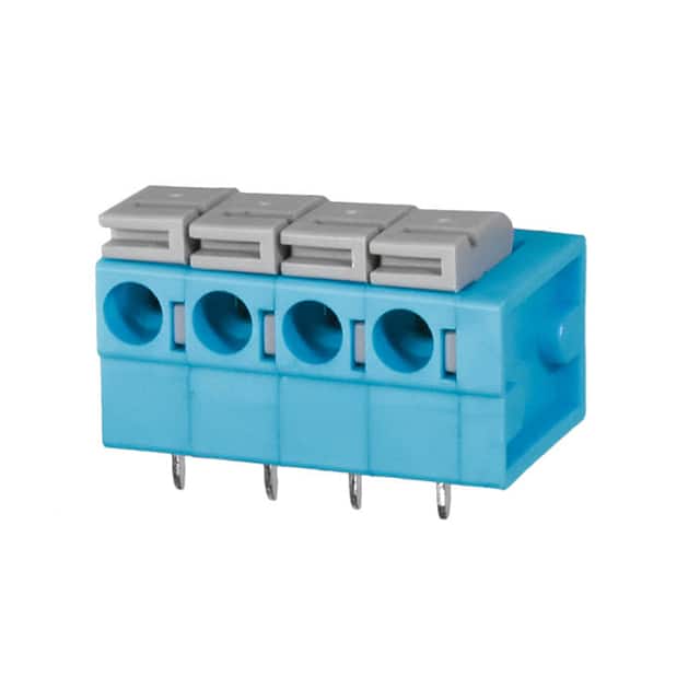 TBL004-508-04BE-2GY TERMINAL BLOCK, SCREWLESS, 5.08,