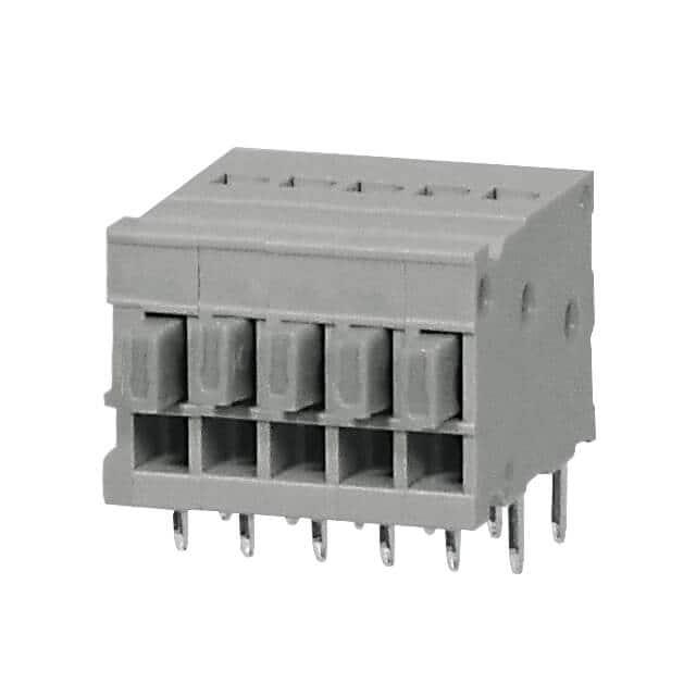 TBL009-254-05GY-2GY TERMINAL BLOCK, SCREWLESS, 2.54,