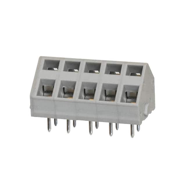 TBL007A-500-05GY TERMINAL BLOCK, SCREWLESS, 5.00,