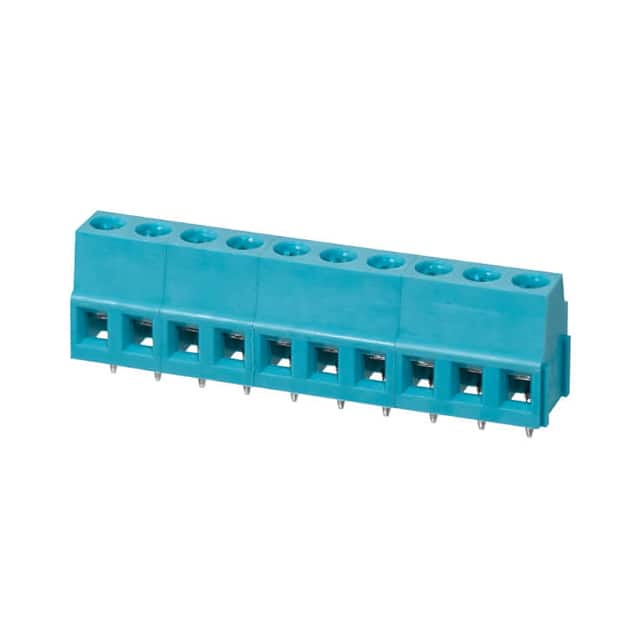 TB007-508-10BE TERMINAL BLOCK, SCREW TYPE, 5.08