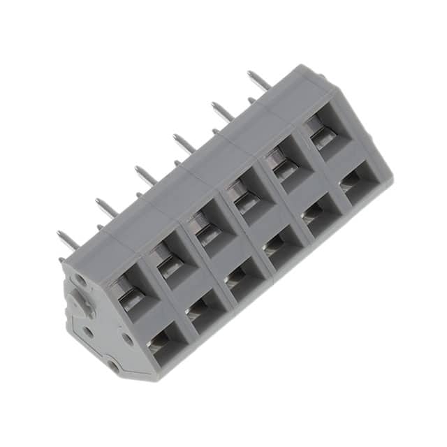 TBL007A-508-06GY TERMINAL BLOCK, SCREWLESS, 5.08,