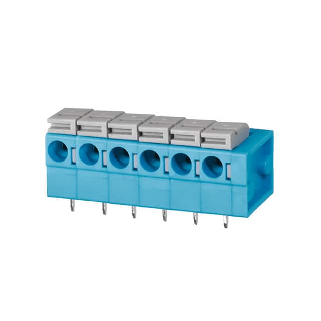 TBL004-508-06BE-2GY TERMINAL BLOCK, SCREWLESS, 5.08,