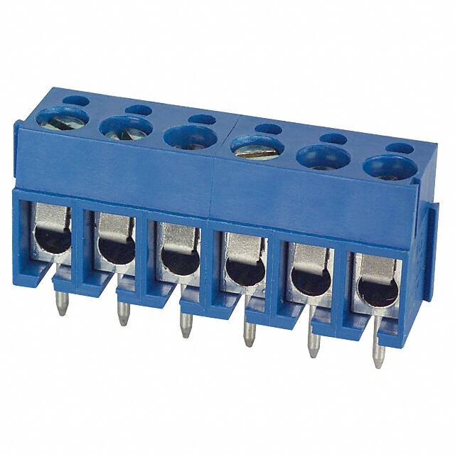 ED100/6DS TERM BLK 6POS SIDE ENTRY 5MM PCB
