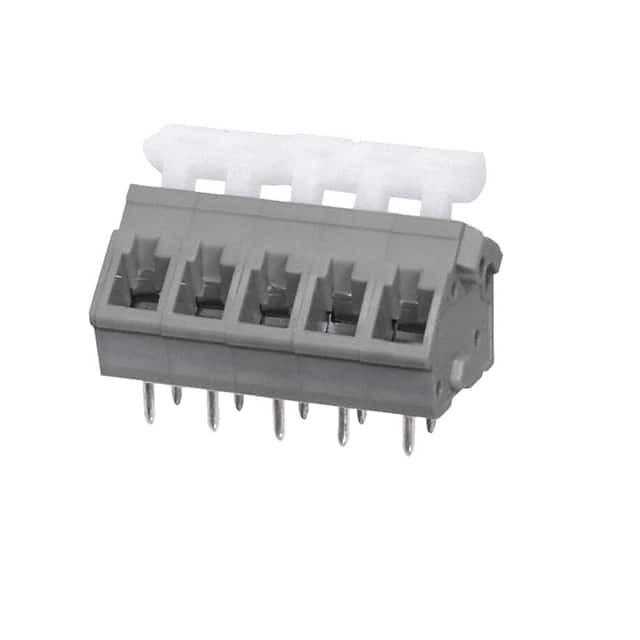 TBL005A-500-05GY-2WT TERMINAL BLOCK, SCREWLESS, 5.00,