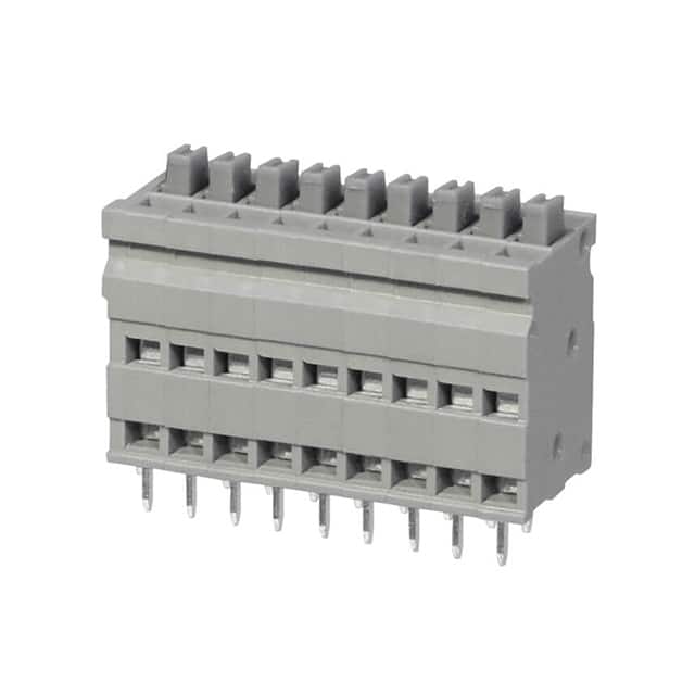 TBL009V-254-09GY-2GY TERMINAL BLOCK, SCREWLESS, 2.54,