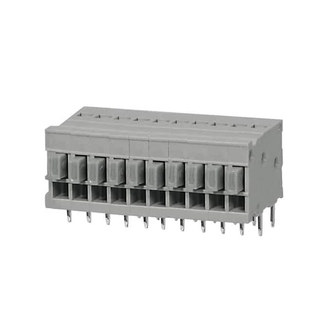 TBL009-254-10GY-2GY TERMINAL BLOCK, SCREWLESS, 2.54,
