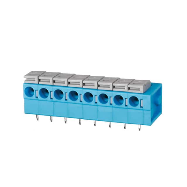 TBL004-508-08BE-2GY TERMINAL BLOCK, SCREWLESS, 5.08,