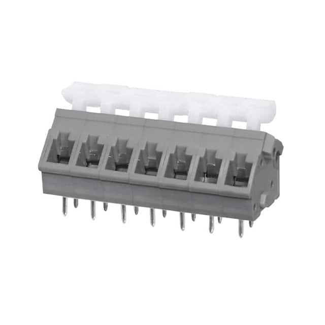 TBL005A-500-07GY-2WT TERMINAL BLOCK, SCREWLESS, 5.00,