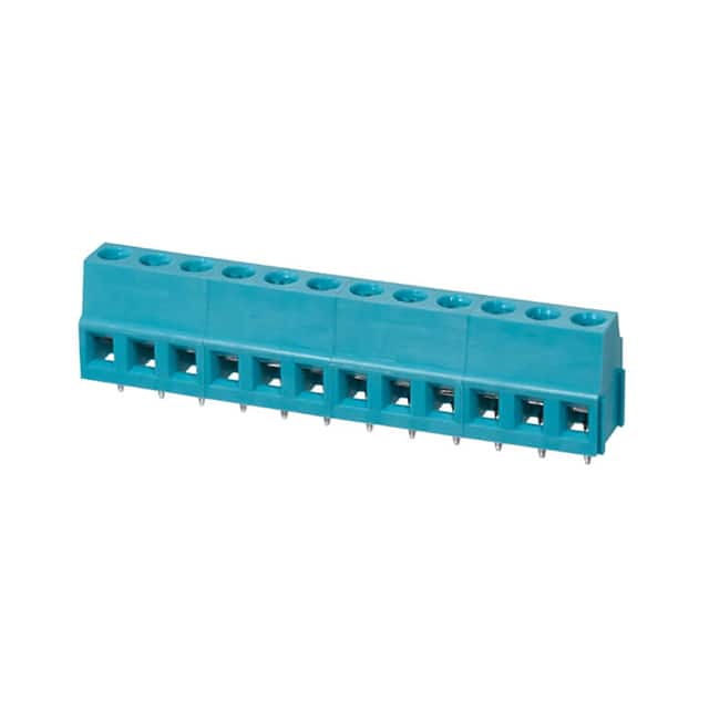 TB007-508-12BE TERMINAL BLOCK, SCREW TYPE, 5.08