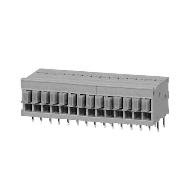 TBL009-254-14GY-2GY TERMINAL BLOCK, SCREWLESS, 2.54,