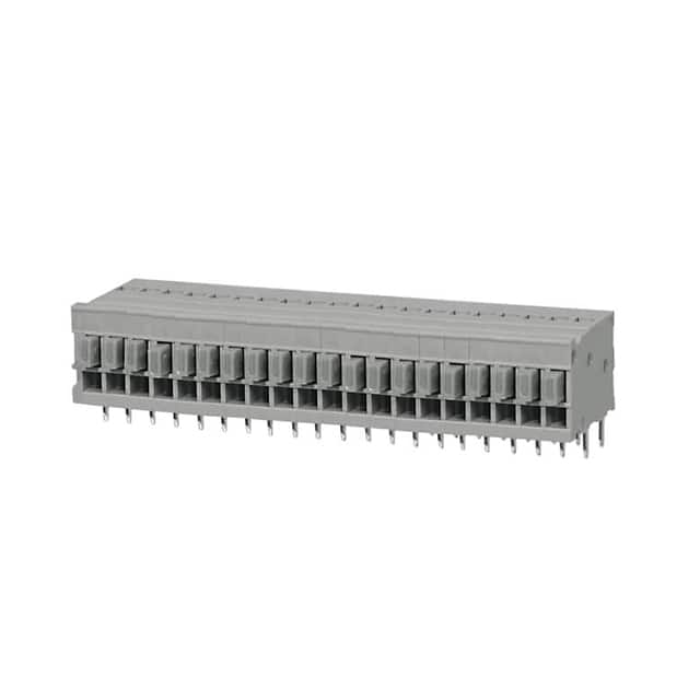TBL009-254-20GY-2GY TERMINAL BLOCK, SCREWLESS, 2.54,