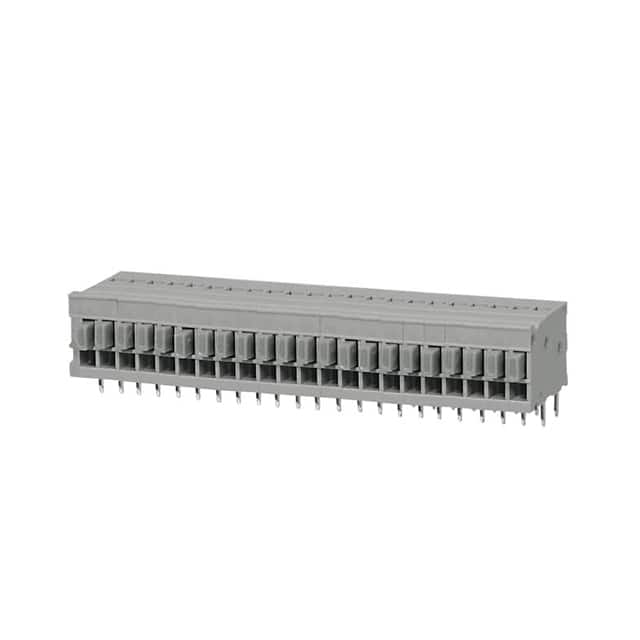 TBL009-254-22GY-2GY TERMINAL BLOCK, SCREWLESS, 2.54,