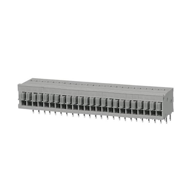 TBL009-254-24GY-2GY TERMINAL BLOCK, SCREWLESS, 2.54,