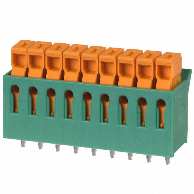 1706248 TERM BLK 9P SIDE ENT 3.81MM PCB