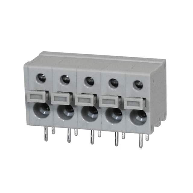 TBL009-500-05GY-2GY TERMINAL BLOCK, SCREWLESS, 5.00,