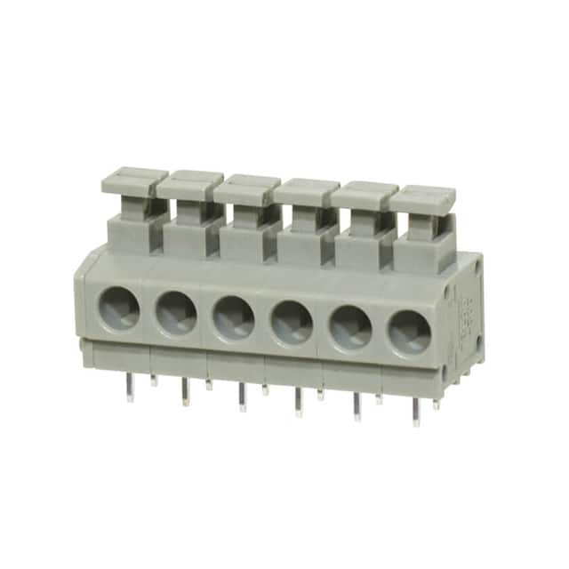 TBL001-500-06GY-2GY TERMINAL BLOCK, SCREWLESS, 5.00,