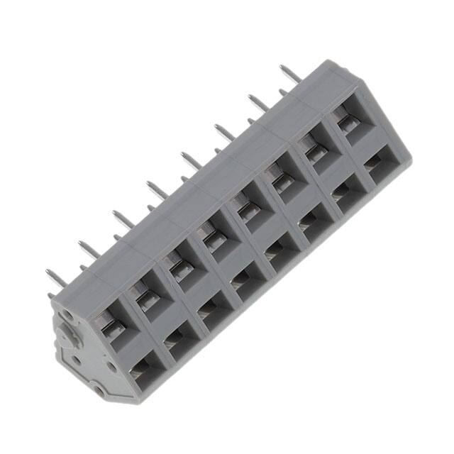 TBL007A-508-08GY TERMINAL BLOCK, SCREWLESS, 5.08,