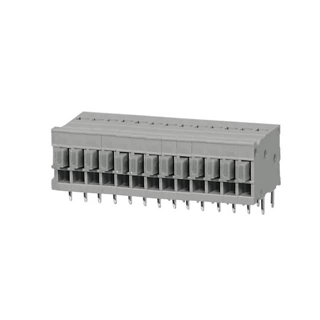 TBL009-254-13GY-2GY TERMINAL BLOCK, SCREWLESS, 2.54,