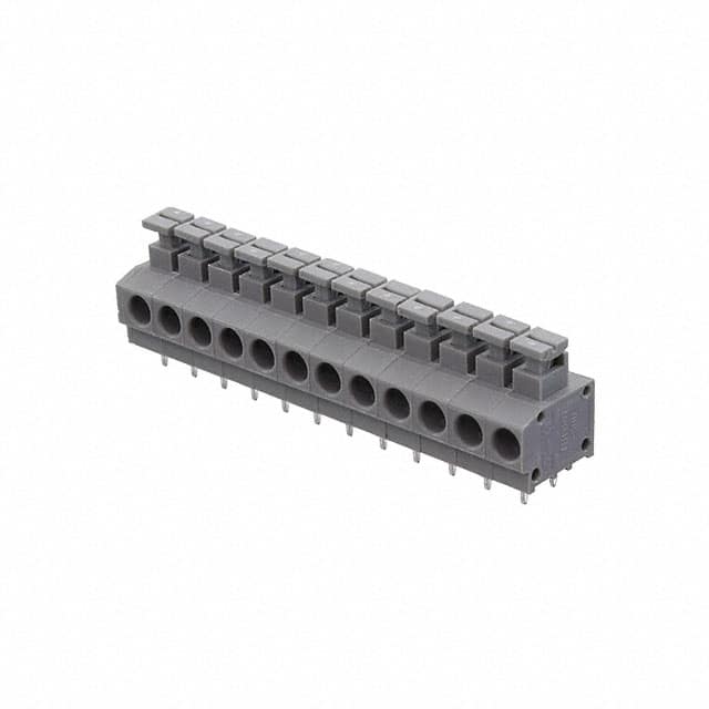 TBL001-500-12GY-2GY TERMINAL BLOCK, SCREWLESS, 5.00,