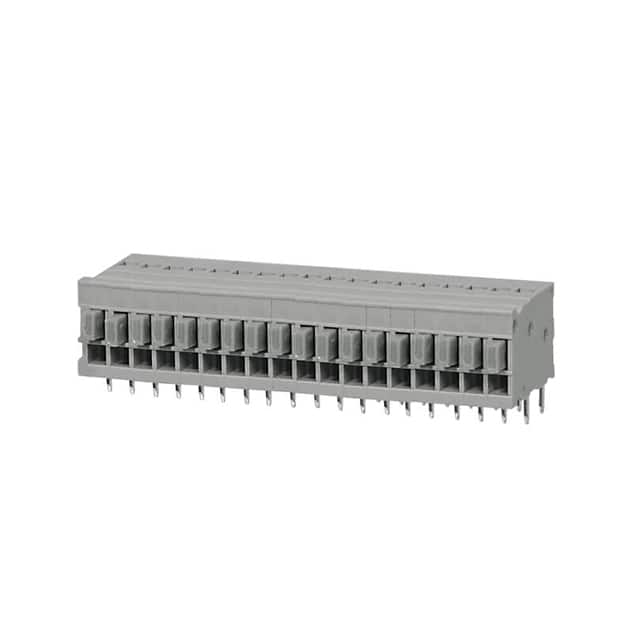 TBL009-254-18GY-2GY TERMINAL BLOCK, SCREWLESS, 2.54,