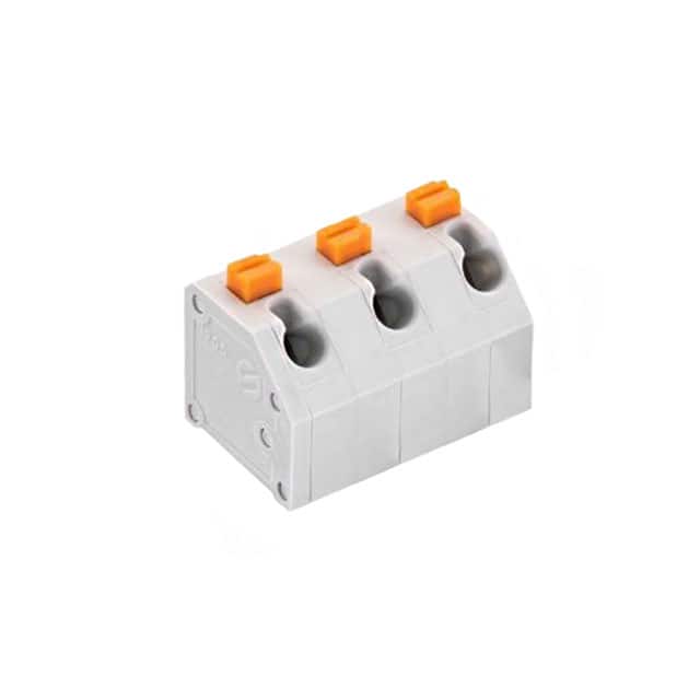 691412220003 TERM BLOCK 3POS 45DEG 7MM PCB