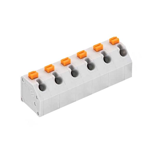 691412220006 TERM BLOCK 6POS 45DEG 7MM PCB
