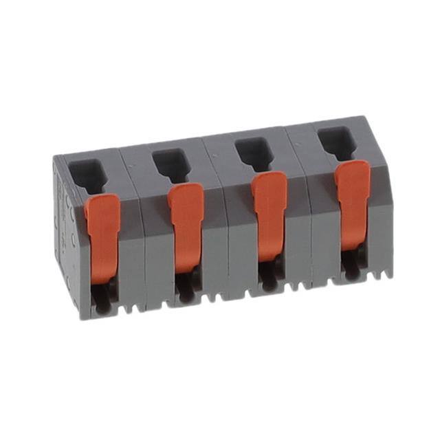 2604-1504 PCB TERMINAL BLOCK; LEVER; 4 MM;