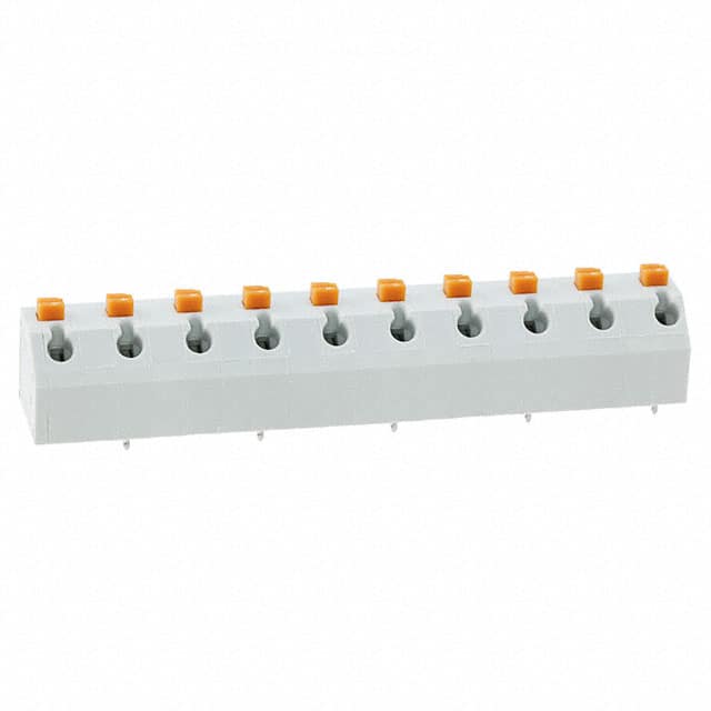 691412420010 TERM BLK 10POS 45DEG 7.62MM PCB