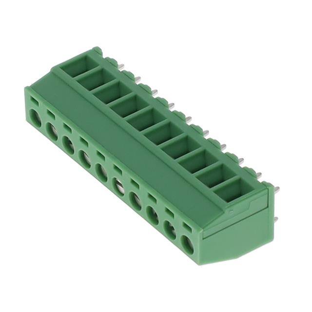 1705621 TERM BLK 10P SIDE ENT 3.81MM PCB
