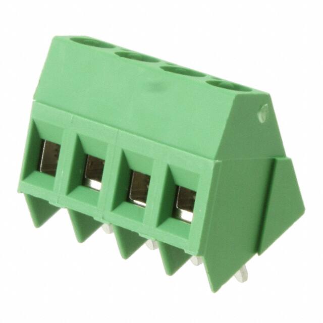282847-4 TERM BLOCK 4POS 35DEG 5.08MM PCB